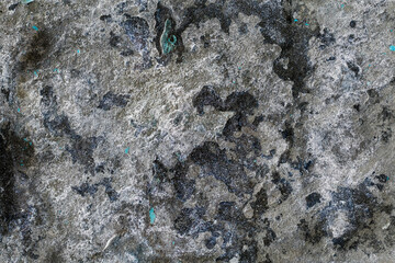 Abandoned old rustic concrete wall surface with rugged texture for background