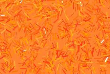 Dark yellow, orange vector pattern with narrow lines.