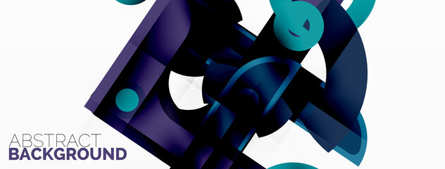 Color geometric stripes, lines abstract background. Minimal geometric template for wallpaper, banner, presentation