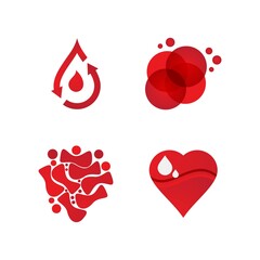 Blood illustration logo