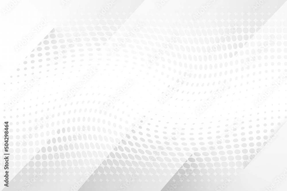 Poster abstract geometric white and gray color background. gradient stripes layers with gray circle for con