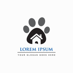 Fototapeta na wymiar animal house logo , pet care logo