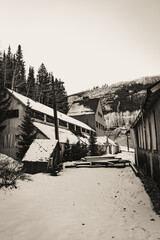 Historic Mine in the Snow