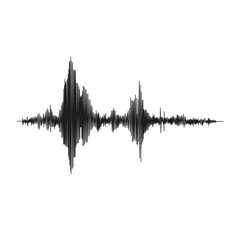 Seismograph measurement or lie detector graph. Seismic measurements with data record. Vector illustration isolated in white background