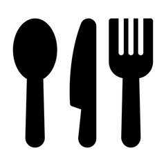 cutlery glyph icon