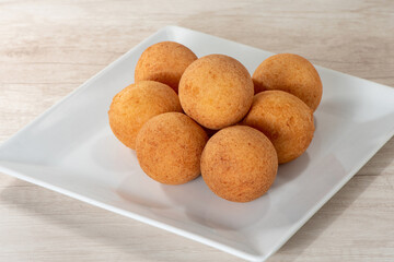 buñuelos typical Colombian food, Christmas tradition, rich for breakfast