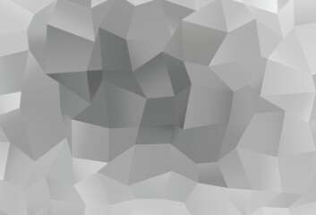 Light Silver, Gray vector abstract mosaic background.