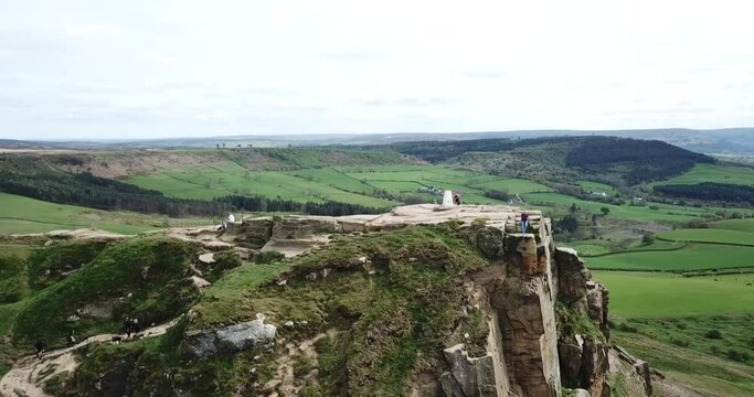 Roseberry Topping Looking West Near Great Ayton