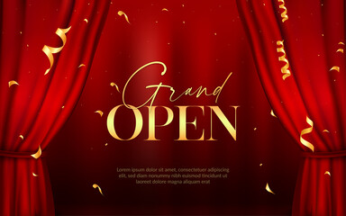 Grand open coming soon sale poster sale banner design template