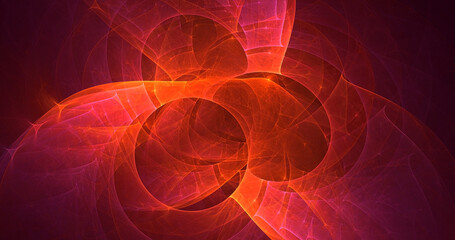 Fototapeta premium 3D rendering abstract multicolor technology fractal light background