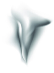 smoke Isolated black on a white background.