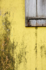 old wall with peeling paint