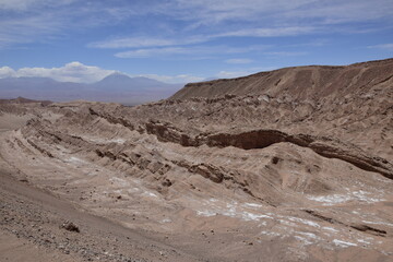 Valle de la Muerte (Death Valley) or Mars Valley, near San Pedro de Atacama town in Atacama Desert, Chile