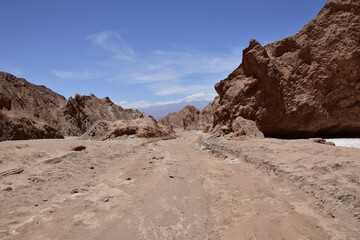 Valle de la Muerte (Death Valley) or Mars Valley, near San Pedro de Atacama town in Atacama Desert, Chile