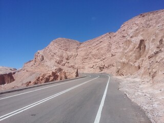 Valle de la Luna or Valley of the Moon in Atacama Desert of Northern Chile near by San Pedro de atacama