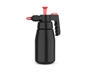 Blank Industrial Pump Spray Bottle Template, 3d render illustration.