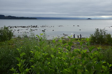 Villarica, Chile - 25 february 2017: Calafquen lake, Villarica southern Chile