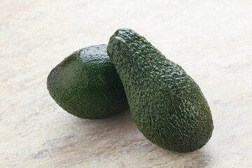 Fresh ripe green organic exotic avocado