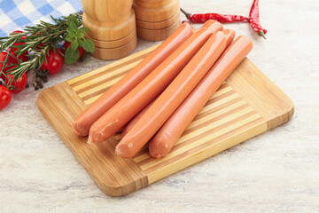 Boiled Pork sausages for brakfast