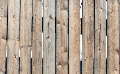 Obraz premium Wooden boards on the fence as an background.