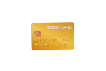 Credit card isolated on white background