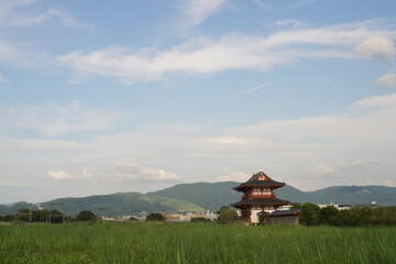 奈良の平城京遺跡の朱雀門