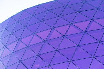 facade pink glass, colorful glass