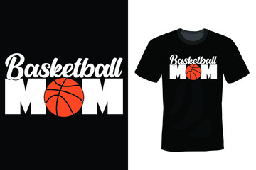 Basketball Mom, Basketball T shirt design, vintage, typography