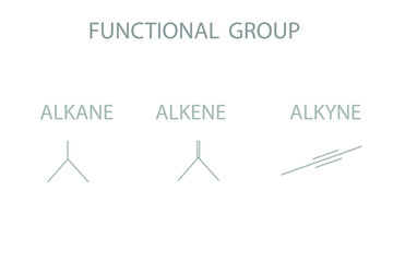 Functional group molecular skeletal chemical formula.	