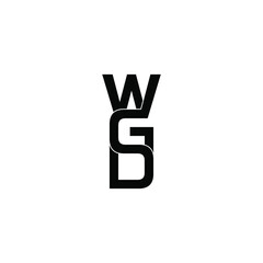 wgd letter original monogram logo design