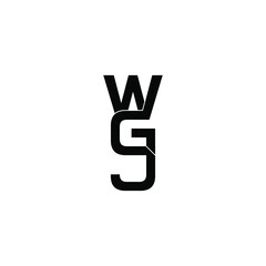 Fototapeta premium wgj letter original monogram logo design