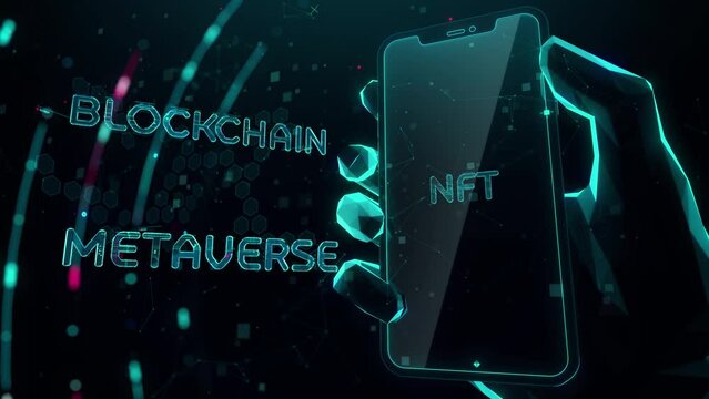 Web 4.0 with digital technology hitech concept