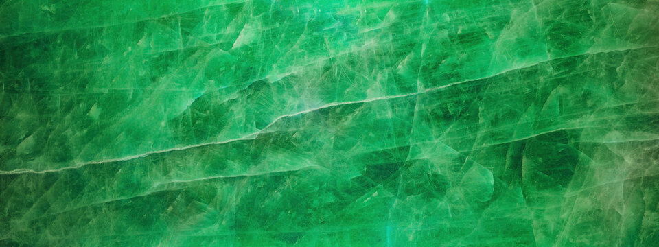 Abstract green colored quartz texture background banner