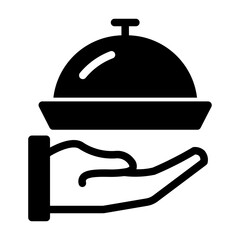 meal glyph icon
