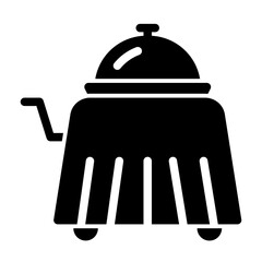 room service glyph icon