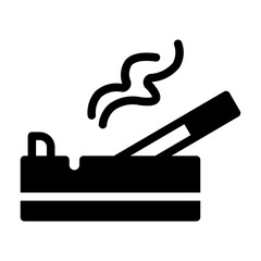 smoking glyph icon