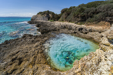 Paysage magnifique - Corse du sud -Petit Sperone - mini lagune - Bonifacio