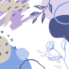 Elegant social media trendy chic gold pink blush banner templates