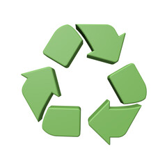 3D Render Recycle Symbol