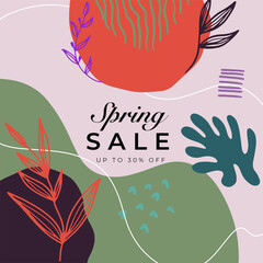 Set of editable pink social media instagram post template with place for photo. Abstract minimal trendy pastel color backgrounds with floral elements. Square social media post frame puzzle poster