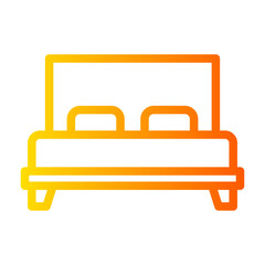 bed gradient icon