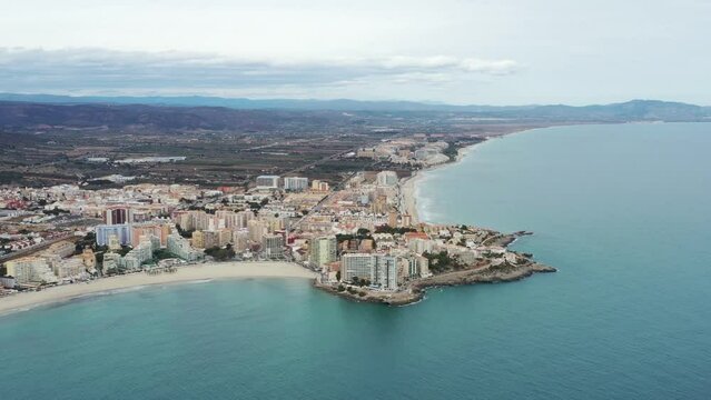 bord de mer au nord de valencia en Espagne dans la commune d'Oropesa del mar	