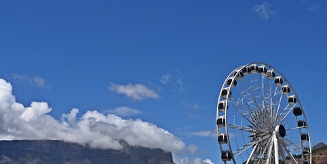 landscape with the Cape Wheel at the V&A Waterfront