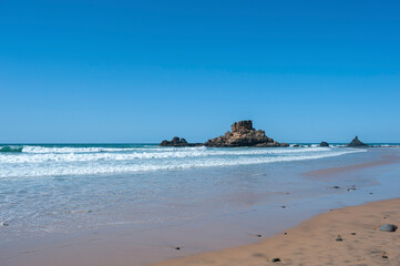 Castelejo beach near Vila do Bispo on the Algarve in Portugal