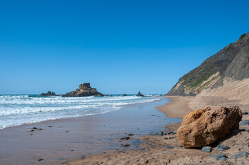 Castelejo beach near Vila do Bispo on the Algarve in Portugal