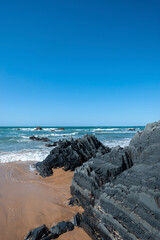 Castelejo beach near Vila do Bispo on the Algarve in Portugal