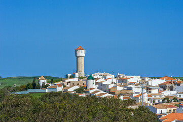 Fototapeta na wymiar Town scape of Vila do Bispo on the Algarve in Portugal