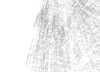 Fototapeta premium abstract geometric shape architectural background