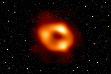 First image of our black hole with space view.  Sgr A, Sagittarius A