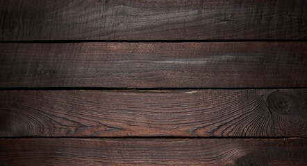 Fototapeta premium background of brown wooden pine boards. Place for an inscription, texture